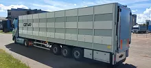 Полуприцеп скотовоз (свиновоз) трёхъярусный  sat600